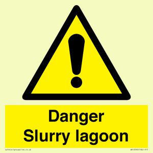 Danger Slurry lagoon